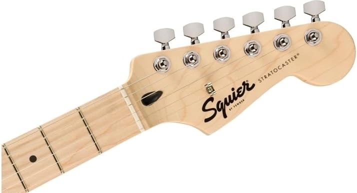 Squier by Fender Limited Edition Sonic® Stratocaster® Electric Guitar HT, Maple Fingerboard, White Pickguard, Tropical Turquoise