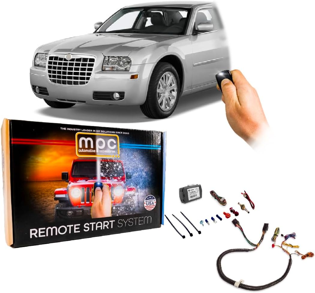 MPC Complete Factory Remote Activated Remote Start Kit Compatible with 2008-2010 Chrysler 300 - Prewired - w/T-Harness