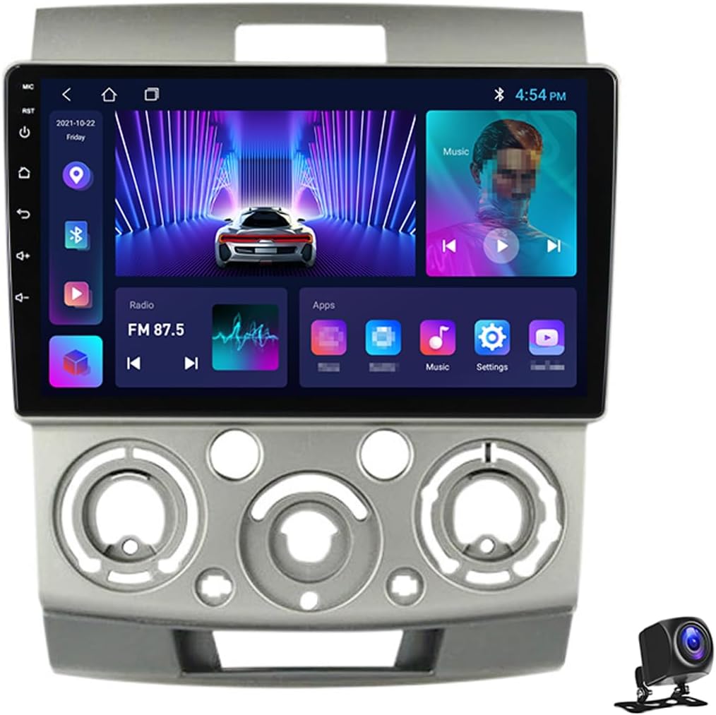 Double Din Android 13 Car Stereo Wireless Carplay with Bluetooth 9 Inch Touchscreen Car Radio for Ford Ranger 2006~2011 Multimedia Navigation with USB/RDS/DSP,M150cp 4core 2g+32g