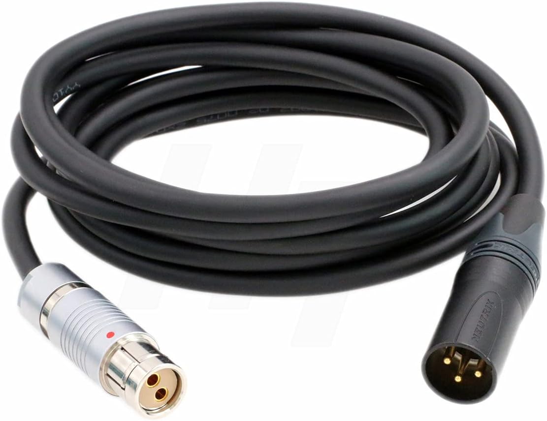XLR 3 Pin 24V Power Cable for ARRI Alexa SXT XT LF Classic Camera 2 Pin Female 10'