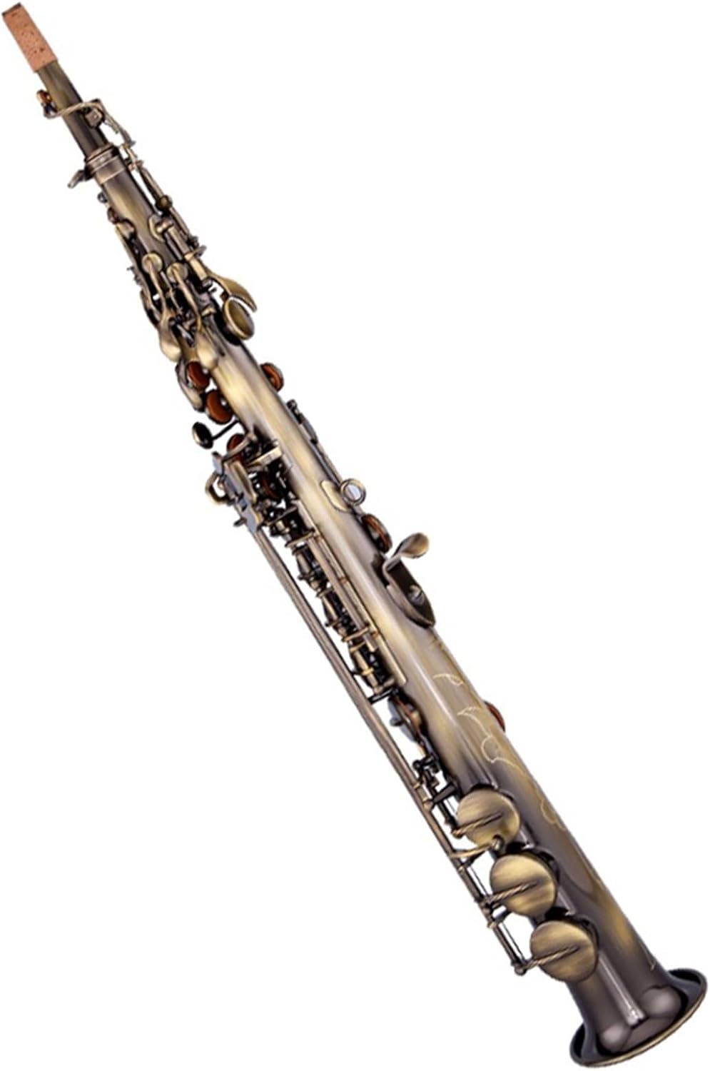 Beginner saxophone B Flat Soprano Saxophone Beginner Grade Examination Professional Wind Instrument Bronze Split Pipe