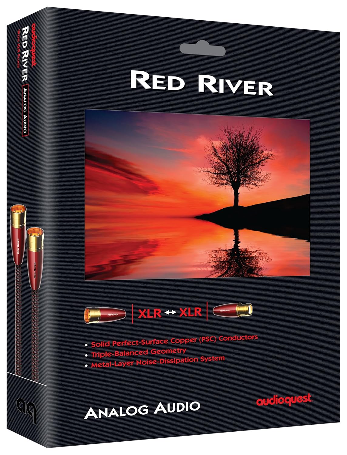 AudioQuest Red River XLR Audio Interconnect Cable (3m, Single)