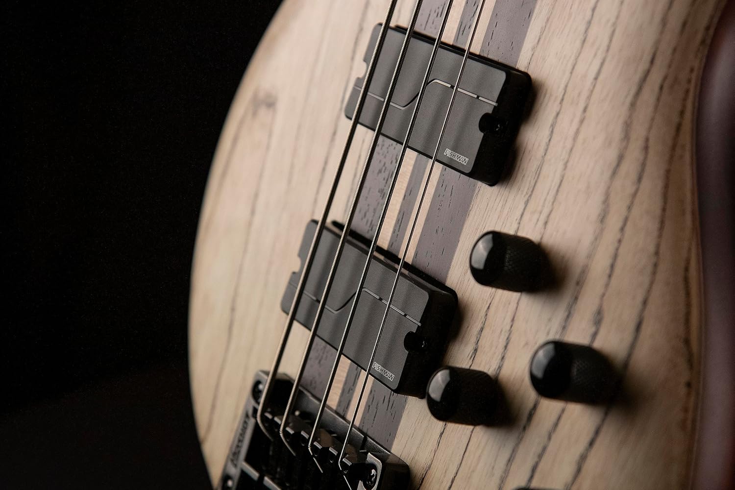 Cort, 4-String Bass Guitar, Right, Etched Natural Black (A4ULTRAENB)