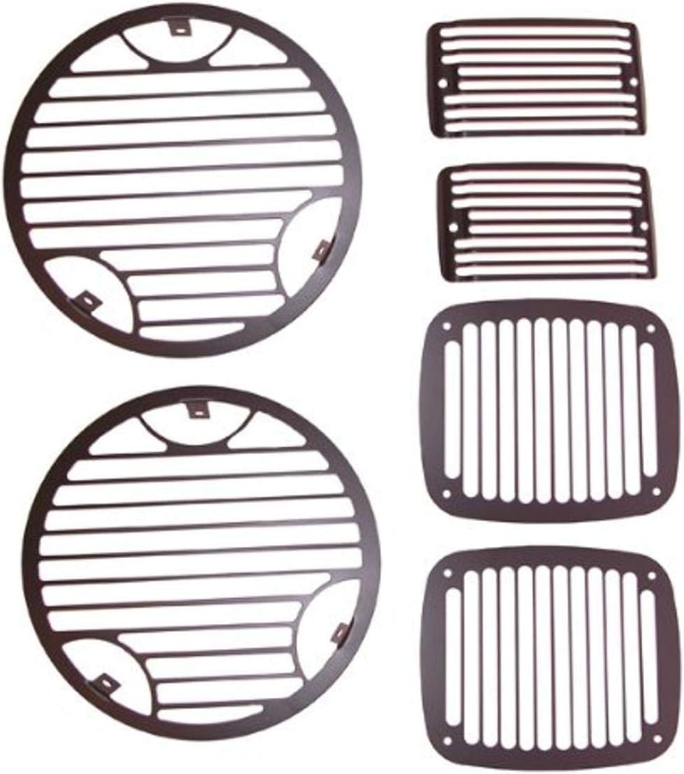 Rugged Ridge Stone Guard Kit for Jeep Wrangler TJ | Billet | 11236.21 | Fits 1997-2006 Jeep Wrangler TJ