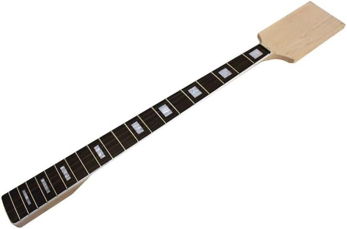 20 Frets Paddle Headstock DIY Maple Electric Bass Guitar Neck Rosewwood Fingerboard Inlay Block Guitar Accessories Parts