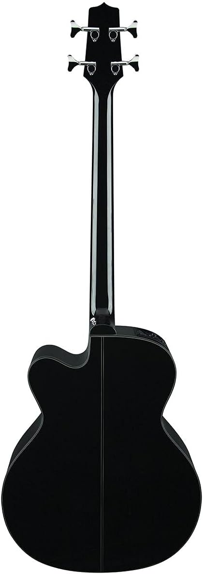Takamine G Series GB30CE-BLK Jumbo Acoustic Electric Bass Guitar, Venetian Cutaway, Black