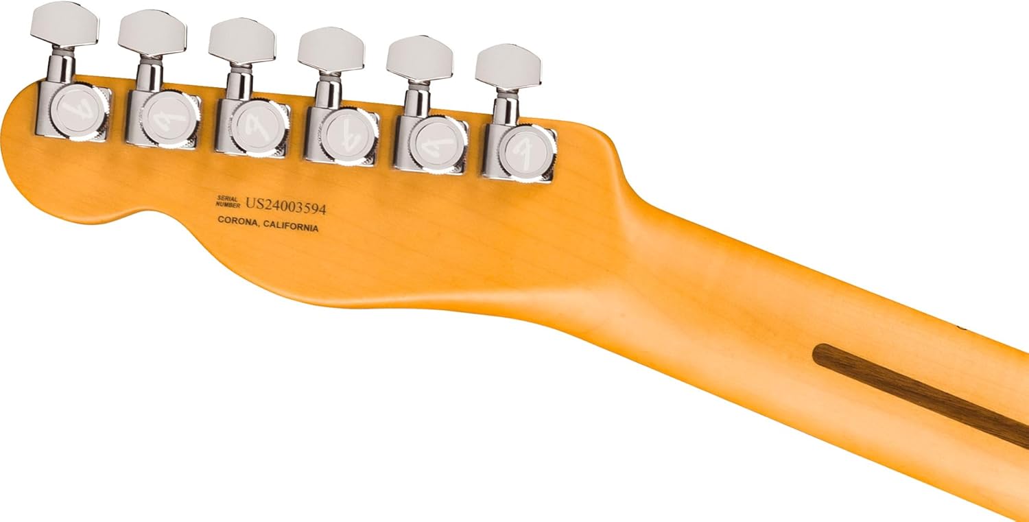 Fender American Ultra II Telecaster - Sinister Red Bundle with Case, Strap, Cable, Hat, and Guitar Cleaning Kit