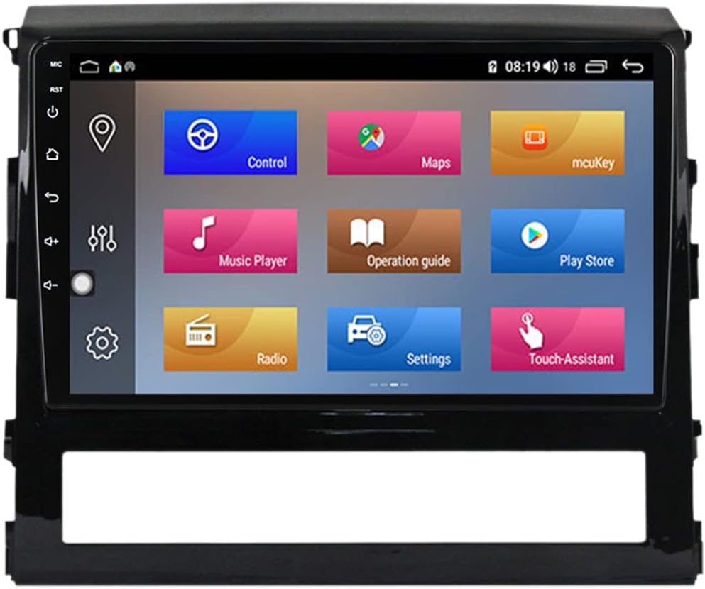 Double Din Car Stereo with Bluetooth, Car Audio with 9 Inch Touch Screen, in Dash Car Radio with Backup Camera/Mirror Link/SWC, for Toyota Land Cruiser 200 11 2015-2020