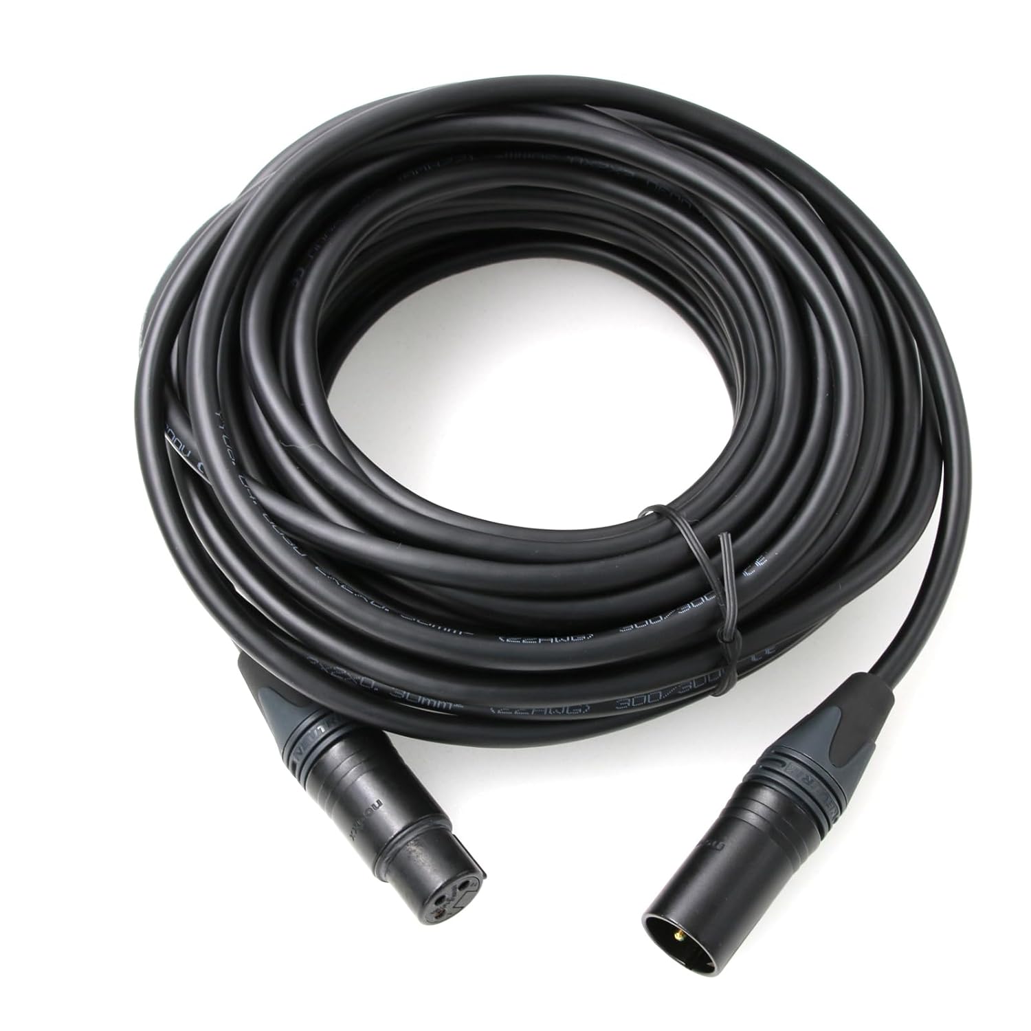 XLR 3 Pin Male to XLR 3 Pin Female Microphone Wire Extension Cable for Stage Lights DMX Signal Connection (Regular 3Pin XLR Cable, 15M/49.2FT)