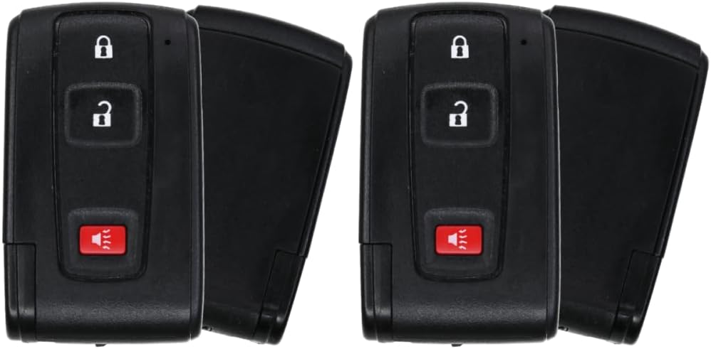 Replcament Smart Key Fob for Toyota Prius 2004-2009 FCC M0ZB31EG MOZB31EG 2AOKM-TY7 Part Number 89994-47061 89994-47060 89994-47091 Pack of 2