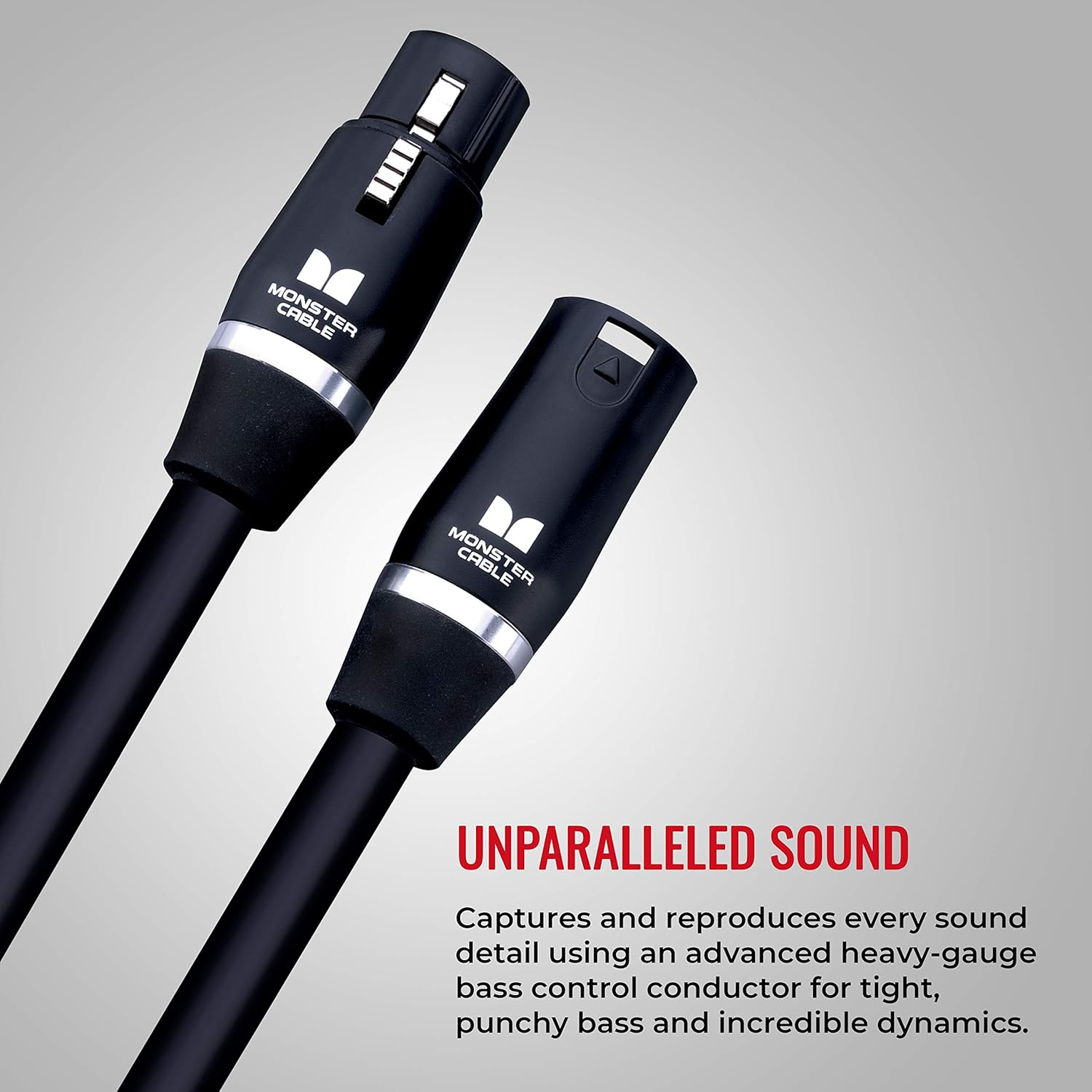 Monster Prolink Studio Pro 2000 Microphone Cable: 20ft. Cable, Gold Contact XLRs