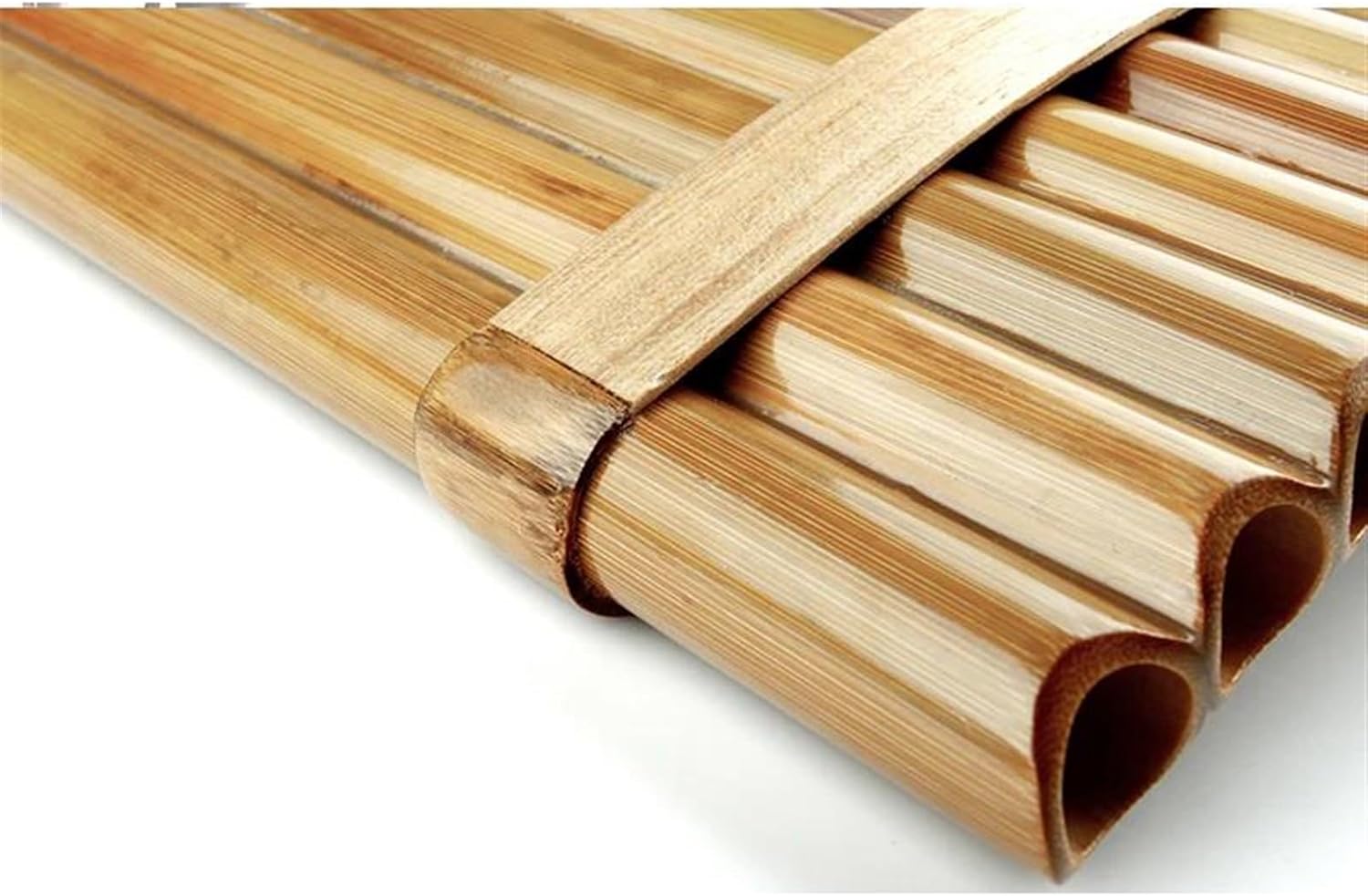 18 Pipes Pan Flute F Key Pan Pipes Woodwind Instrument Chinese Traditional Musical Instrument(Color:Right)