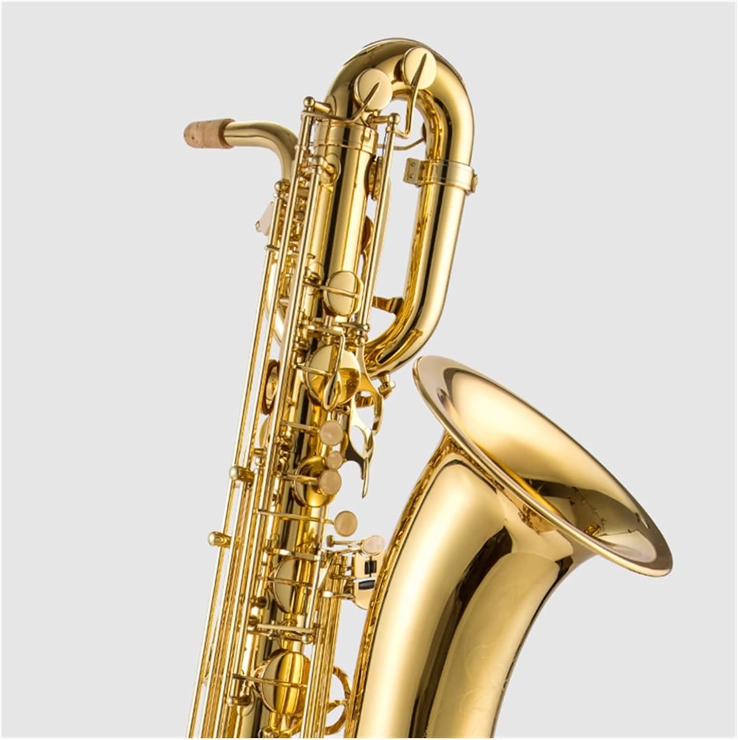 E-Flat Upper Bass Saxophone Instrument for Band-Specific Bass