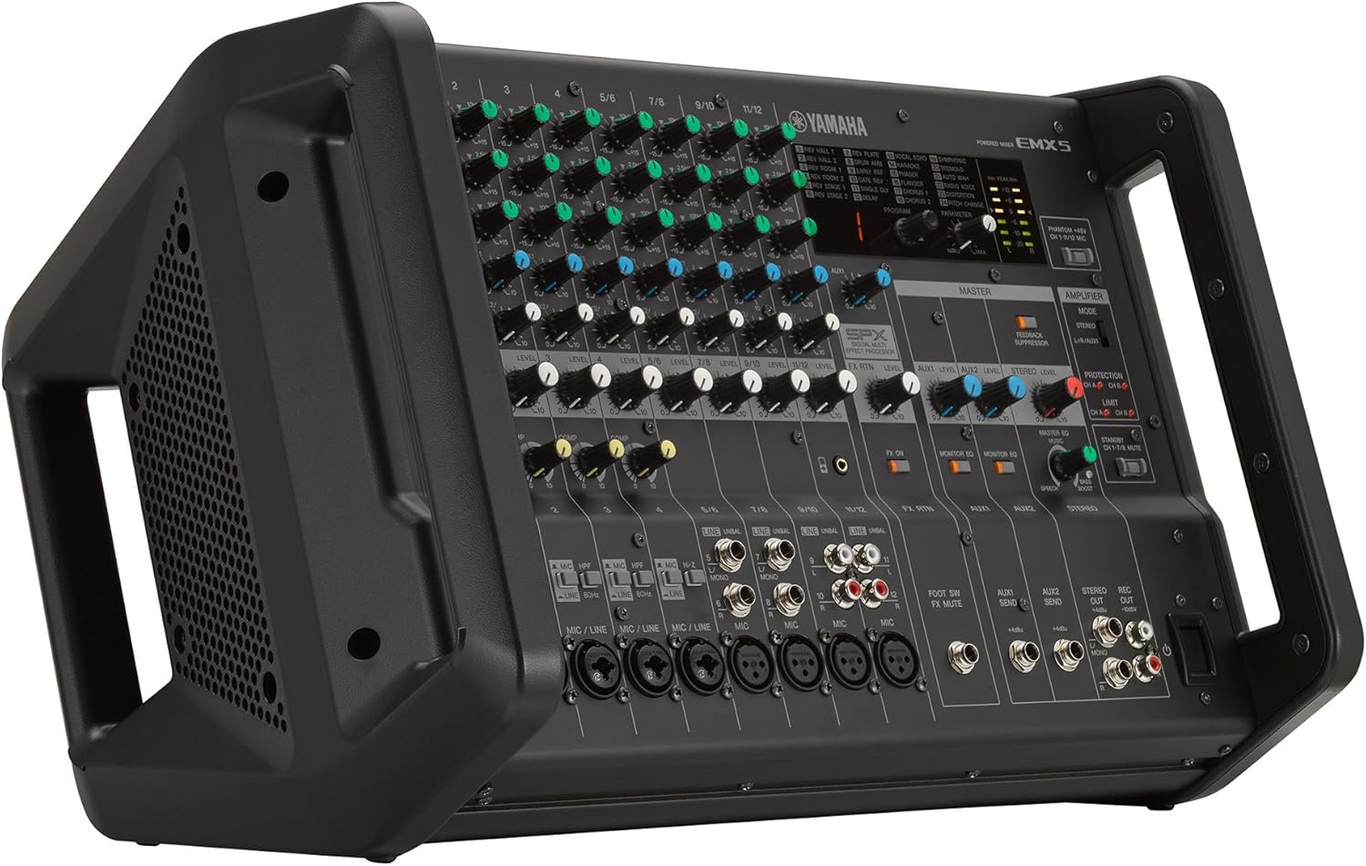 Yamaha EMX5 12-input Stereo Powered Mixer w/ DSP Effects , Black
