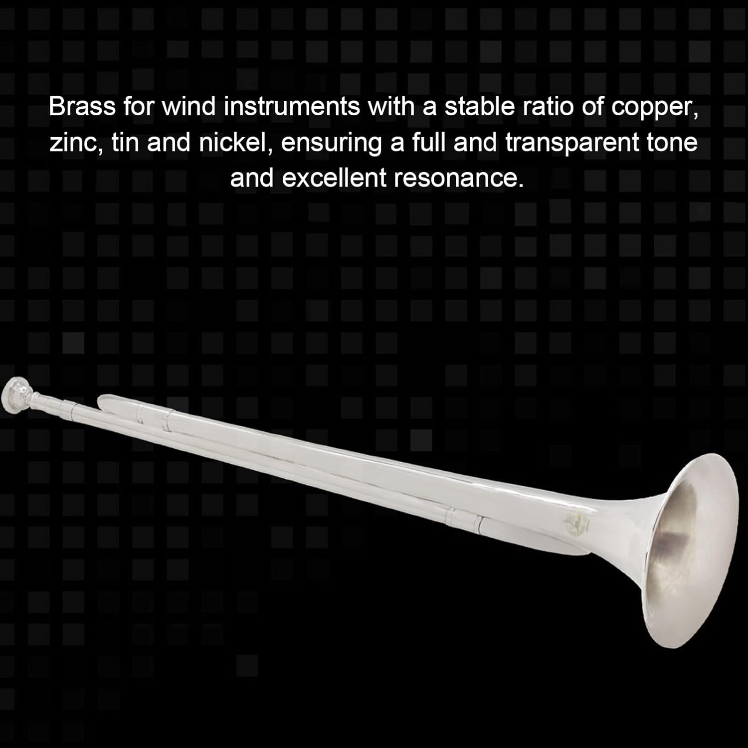 Diydeg Bugle Cavalry Trumpet - B Flat Brass Retro Standard Trumpet Musical Instrument for School Band Cavalry Orchestra