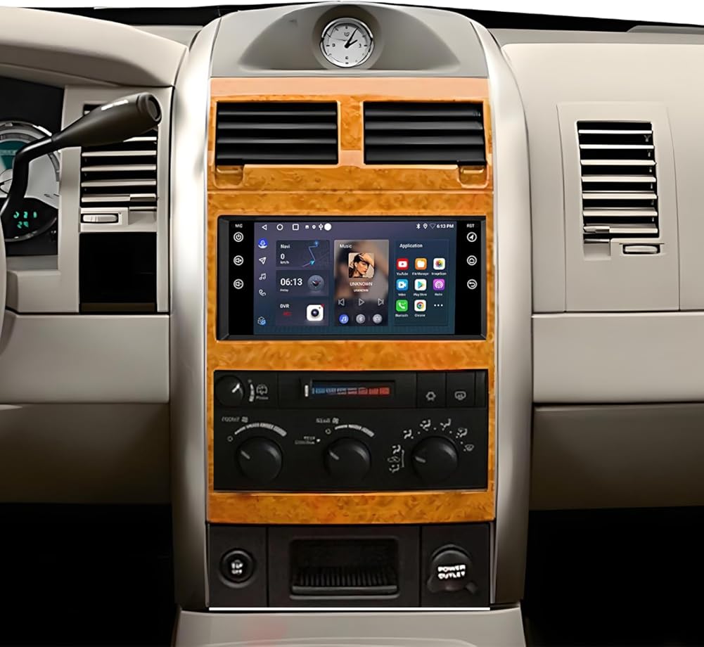 PHEZEN 7 inch Touchscreen Car Stereo for Chrysler Aspen 2007 2008 2009, Android 13 Car Radio with Carplay & Android Auto GPS Navigation BT Mirror Link WiFi Backup Camera 2+32G