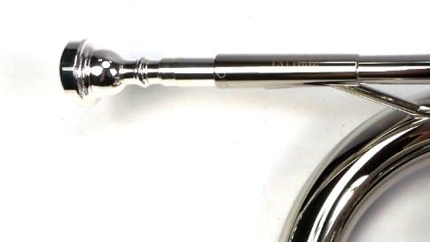 Moz Advanced Monel Pistons Marching Mellophone Key of F with Case and Mouthpiece-Nickel Plated Finish