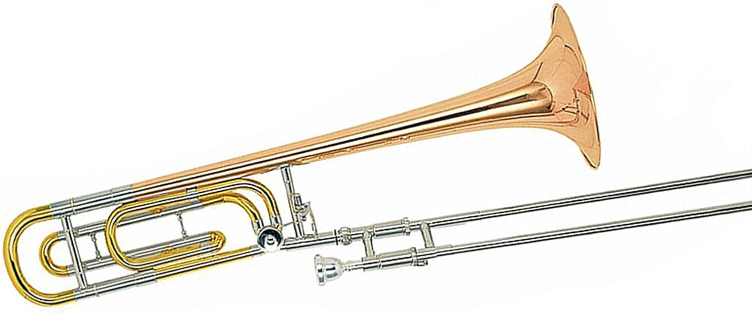 Standard Trombone Bb Tenor Trombone F Attachment with Case Mouthpiece Wind Musical Instruments Valve Trombone