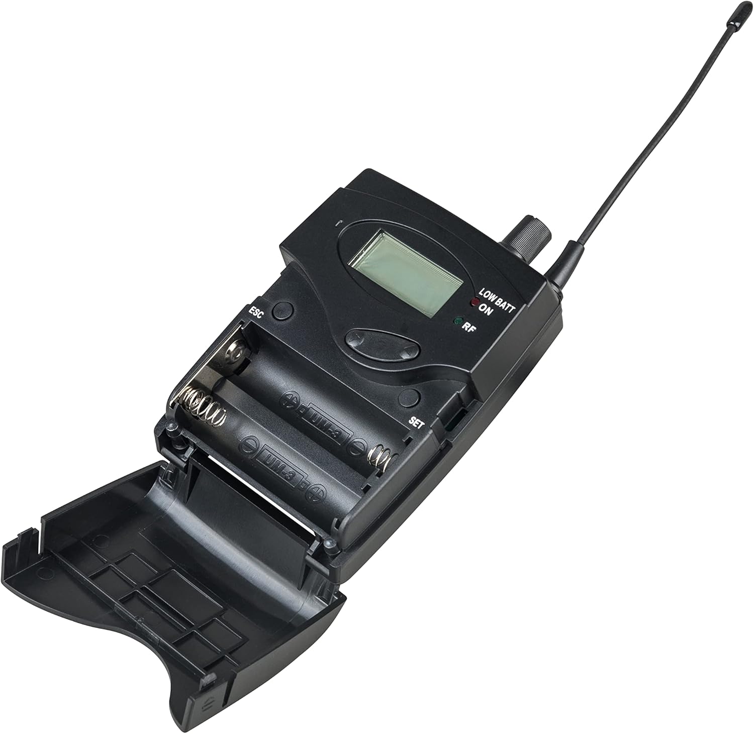 Wireless in Ear Monitor System 2 Bodypacks UHF Transmitter Recording Headphones 2 Receivers 2 Channel Frequency B Monitoring with in Earphone for Stage Studio Church Band School