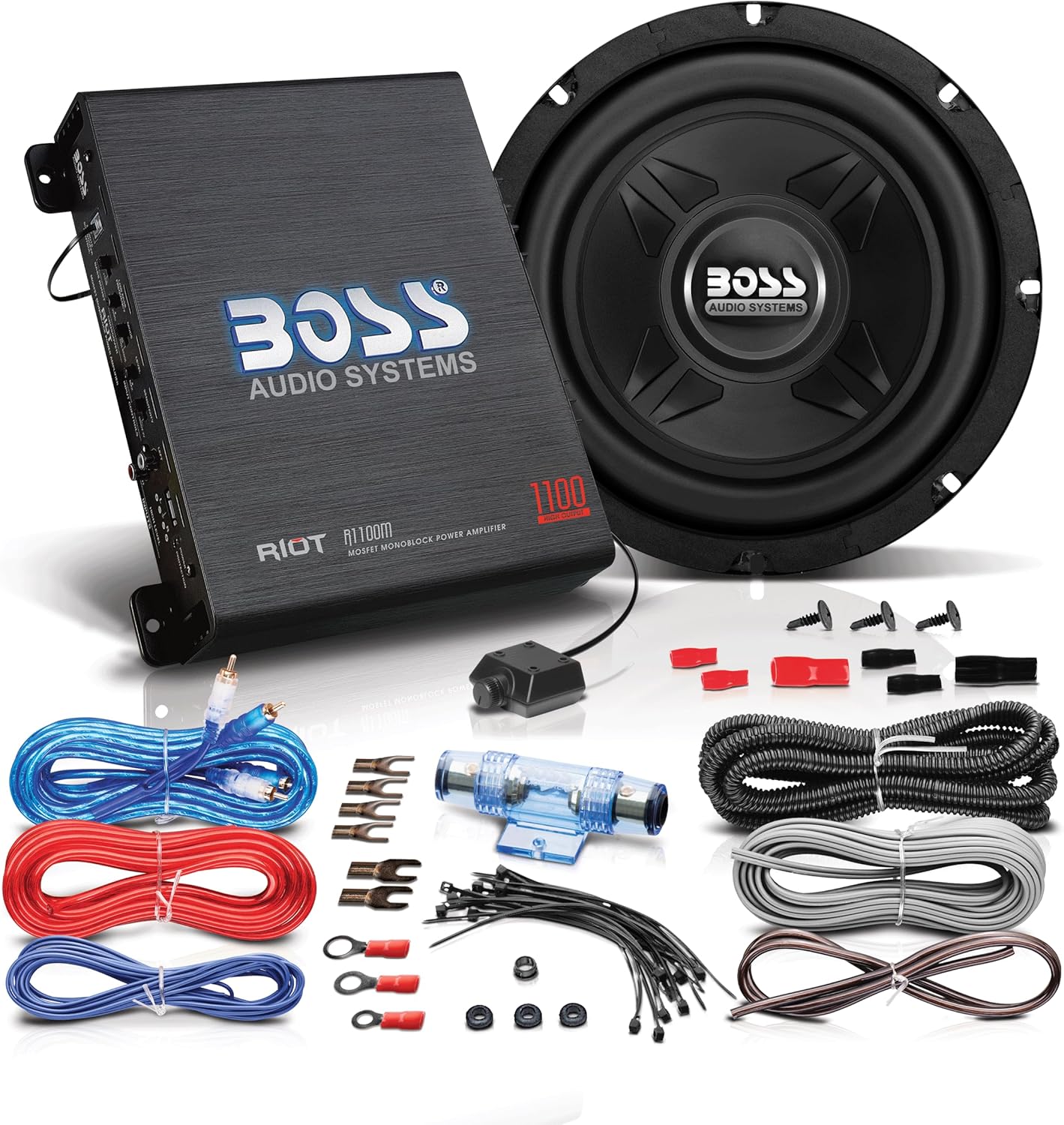 BOSS Audio Systems Subwoofer and Amp Package