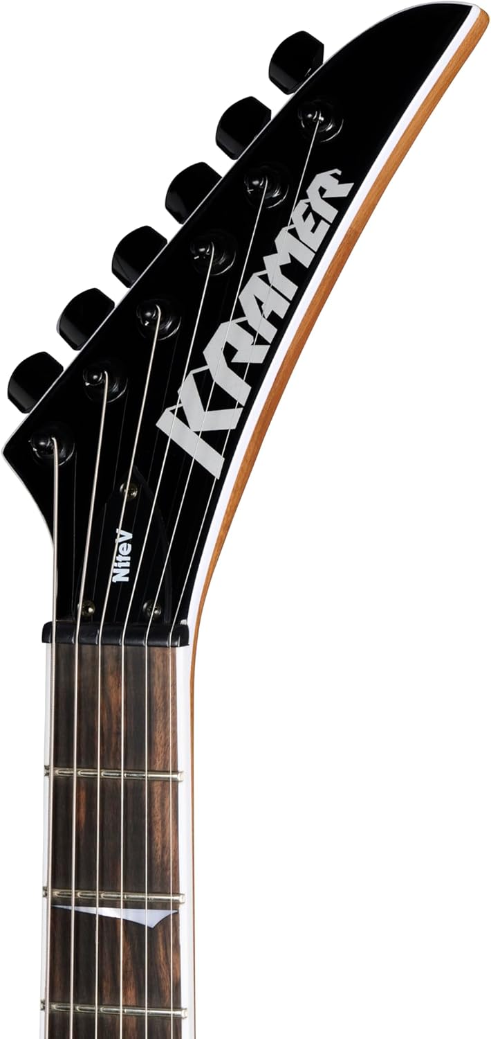 Kramer Nite-V String Thru Body, Royal Blue Metallic with Bag