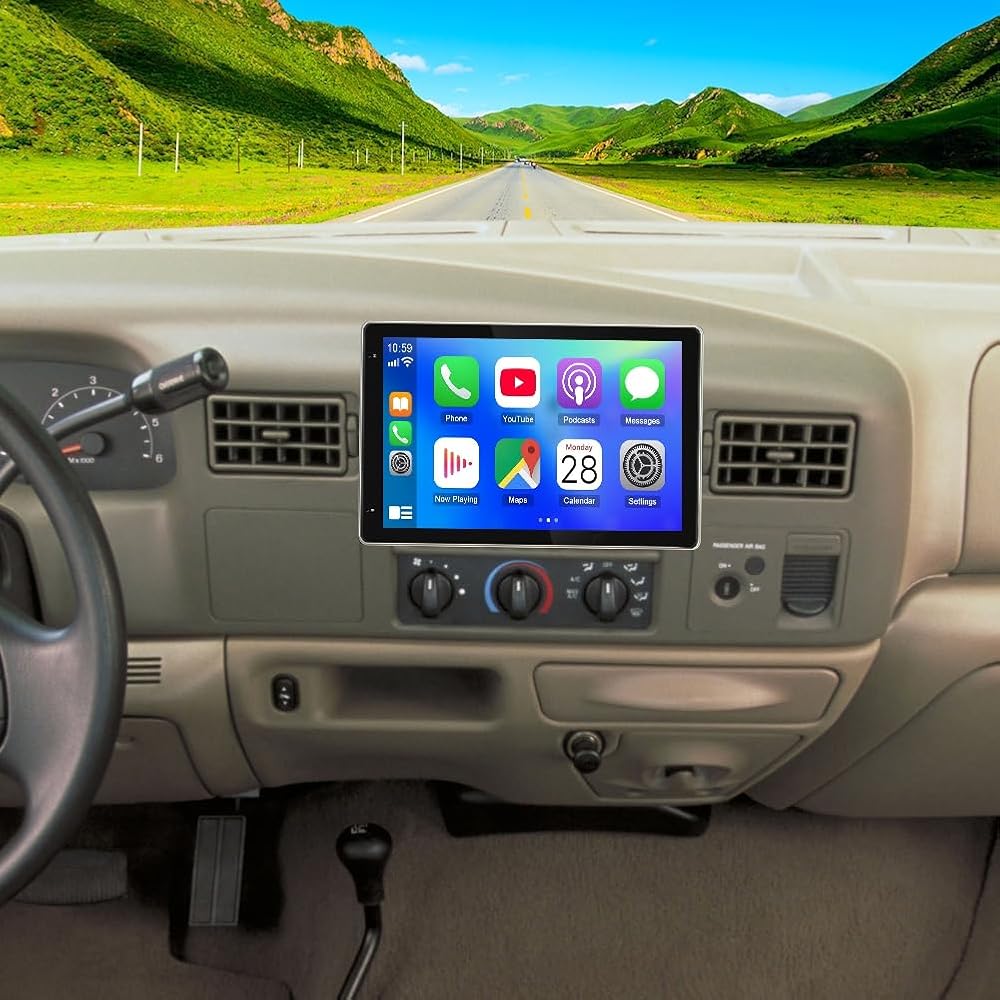 Android 14 Double Din Car Stereo Radio for 1999-2004 Ford F250 F350 Super Duty 10