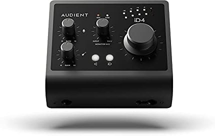 Audient iD4 MkII 2-In 2-Out Audio Interface Bundle with Instrument Cable, XLR Cable, and Austin Bazaar Polishing Cloth
