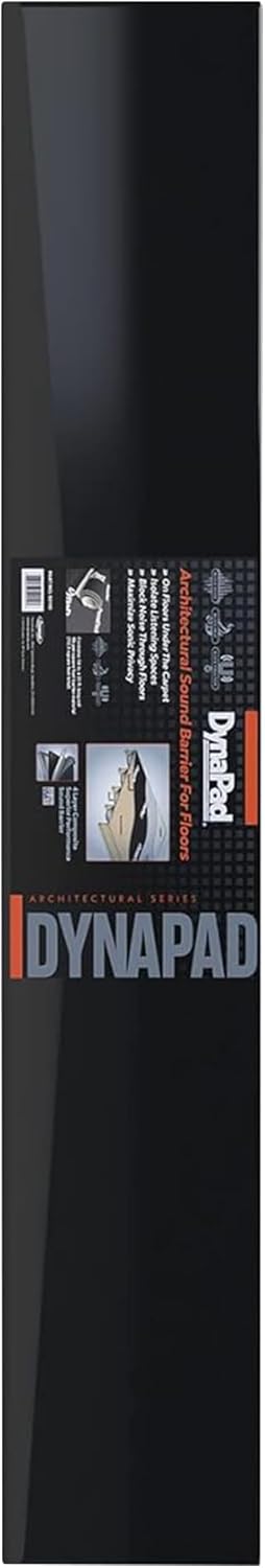 DynaPad Four-Layer Composite Sound Dampening Foam to Reduce Noise in Room - Sound Deadening Floor Insulation Foam - 54 in x 25 ft Long Acoustic Insulation Roll
