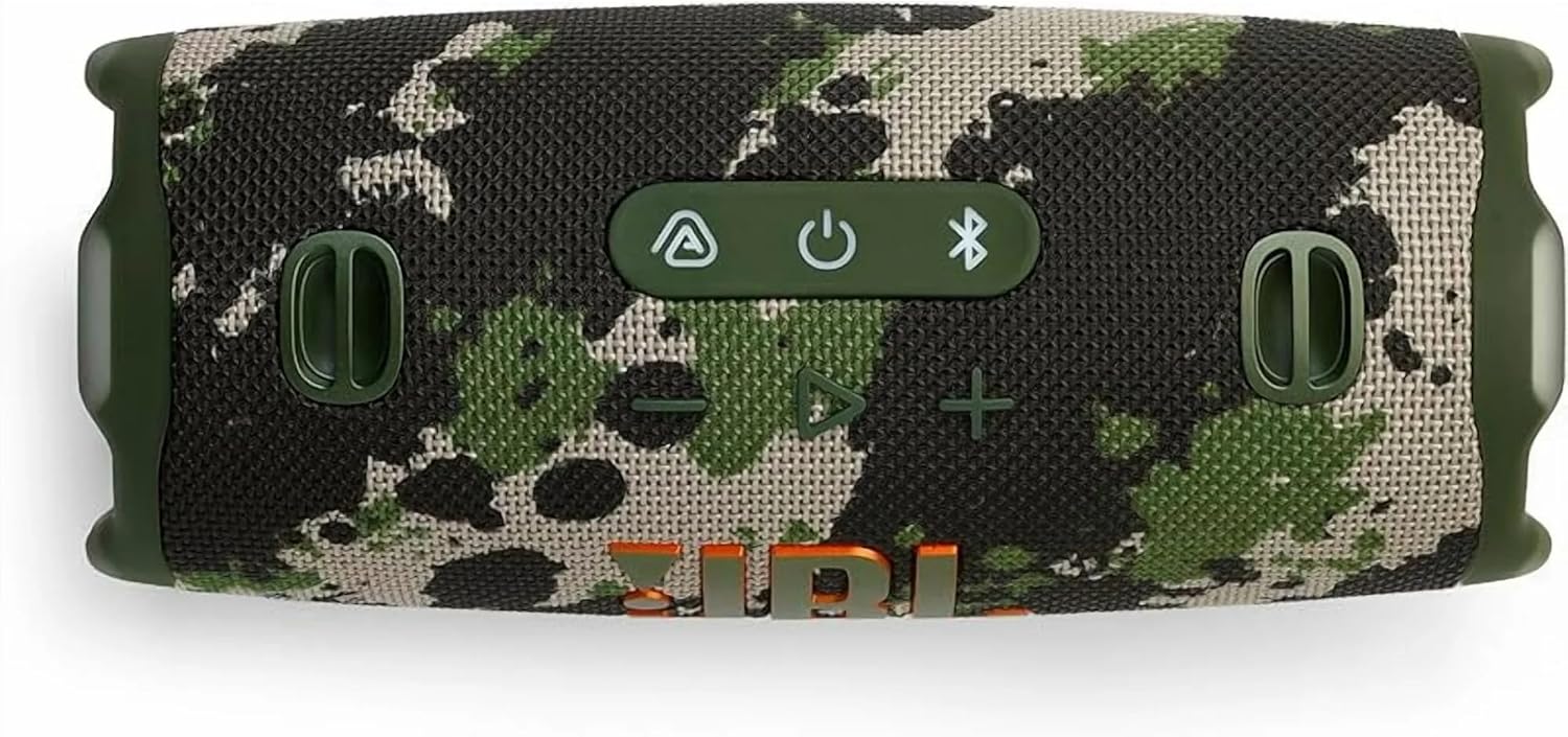 Charge 6 Portable Bluetooth Speaker | IP68 Waterproof, DustProof, and DropProof, Outdoor Wireless Audio | 28Hrs Playtime Megen Hardshell Protection Case (Camo)