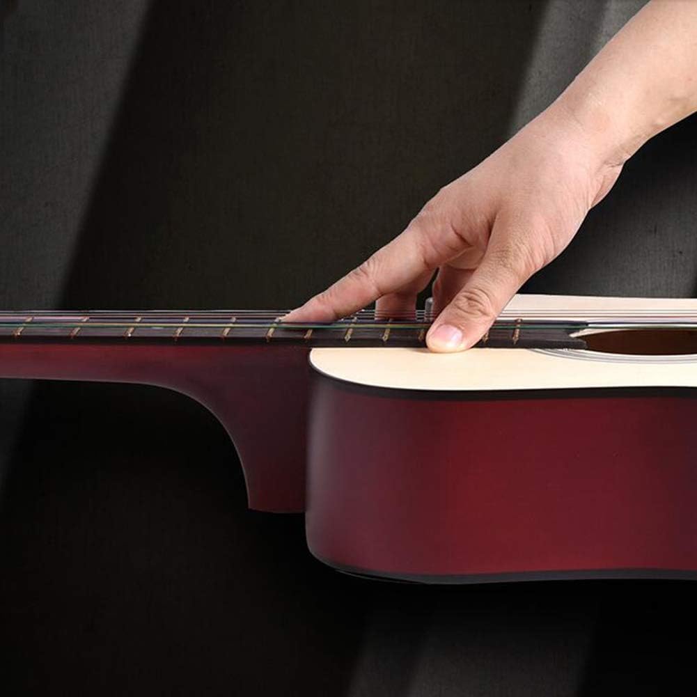 Etlegor Classical Guitar Steel String Full Size 38in Beginner Guitar Kit with Gig Bag, Strings, Picks Portable Travel Guitar,10 Colors (Color : Natural)