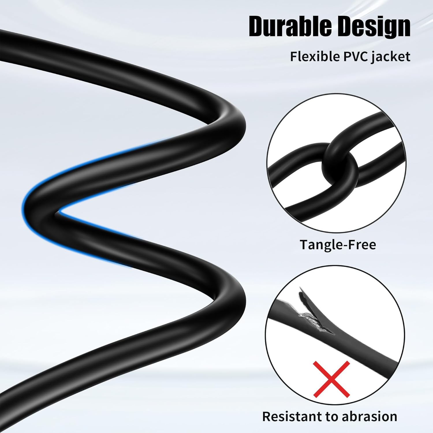 SMALL-EYE XLR Cables 25 Feet 3-Pin XLR Male to Female Microphone Cables 22 AWG (OFC) Balanced XLR Cables Set - 6 Pack