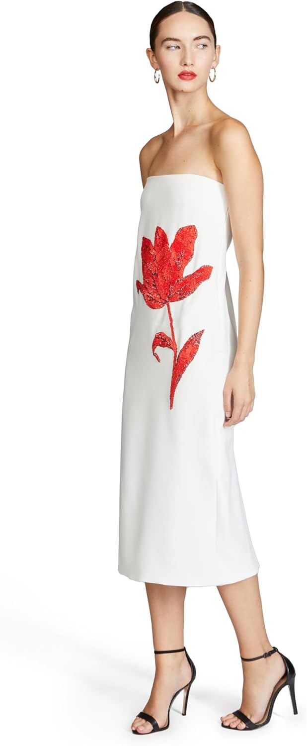 H HALSTON Women's Sylvie Crepe Midi