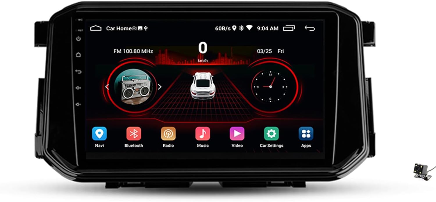 Car-Play & Android Auto Car Stereo Receiver, Android 12 Ultra-Thin Car Radio, Compatible with Nissan Terra Xterra 2018-2022, Bluetooth 5.0/5 Sets of UI, 10.1'' Touchscreen FM RDS SWC Camera