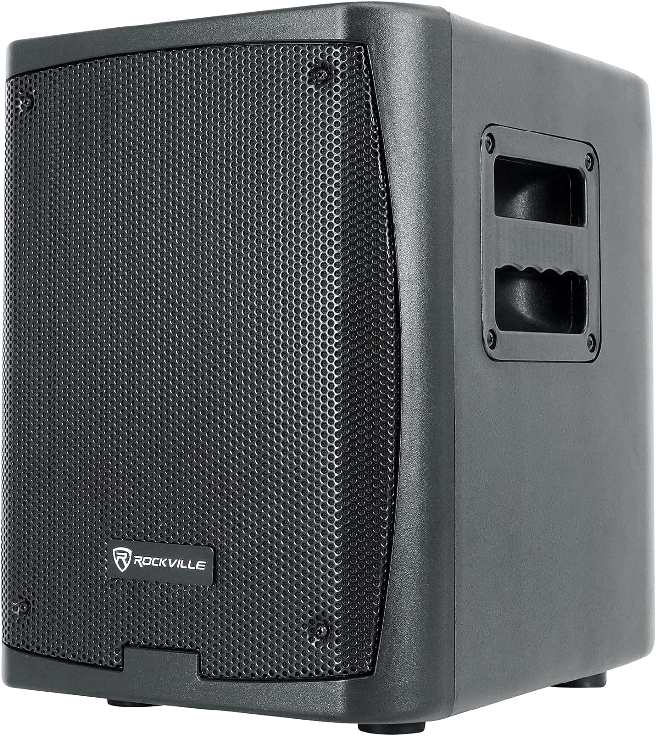 Rockville Titan Portable Array Bundle: Rechargeable 8 in Subwoofer PA DJ Speaker System with Column Array, PTA Empty Extension Array Riser, 2-Items