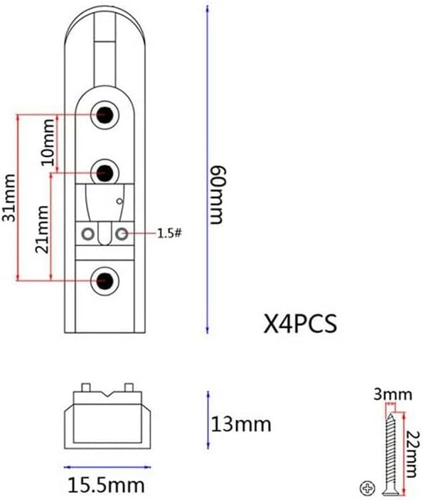 1pcs Single Individual Bridge Saddles Tailpiece for 4/5/6 String Bass Guitar Accessories Parts Replacement Guitar Parts Bridge (Color : 4)