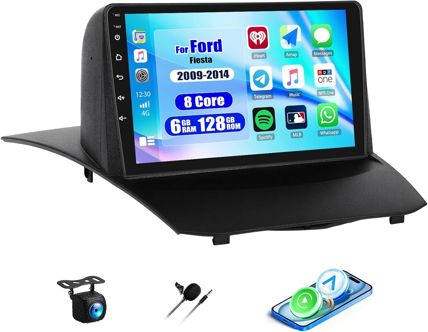 6G+128G Android 13 Car Stereo for Ford Fiesta 2009-2014 9