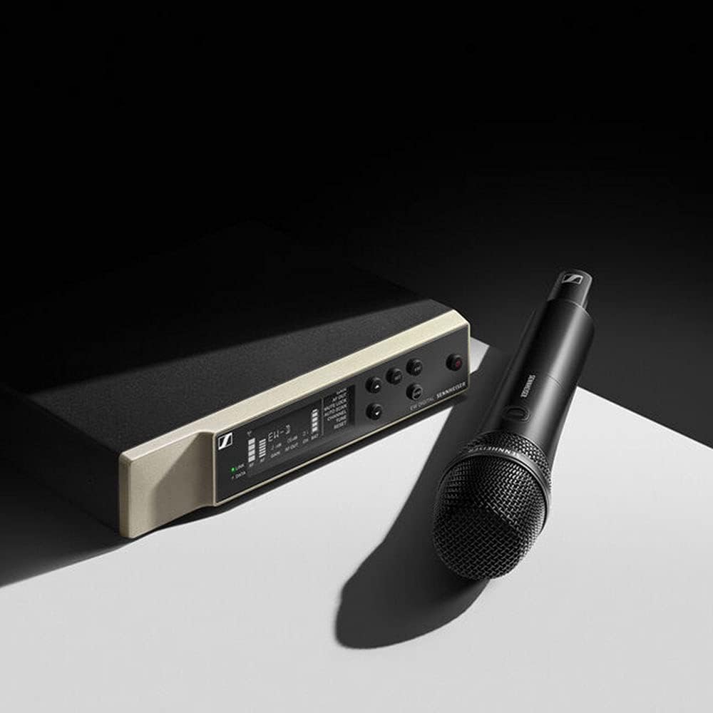 Sennheiser EW-D 835-S Set Digital Wireless Handheld Microphone System with MMD 835 Capsule (R1-6: 520 to 576 MHz) Bundle with Rapid Charger and Wireless System Bag
