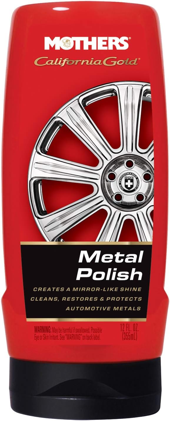 Mothers 05112-6 California Gold Metal Polish - 12 oz., (Pack of 6)