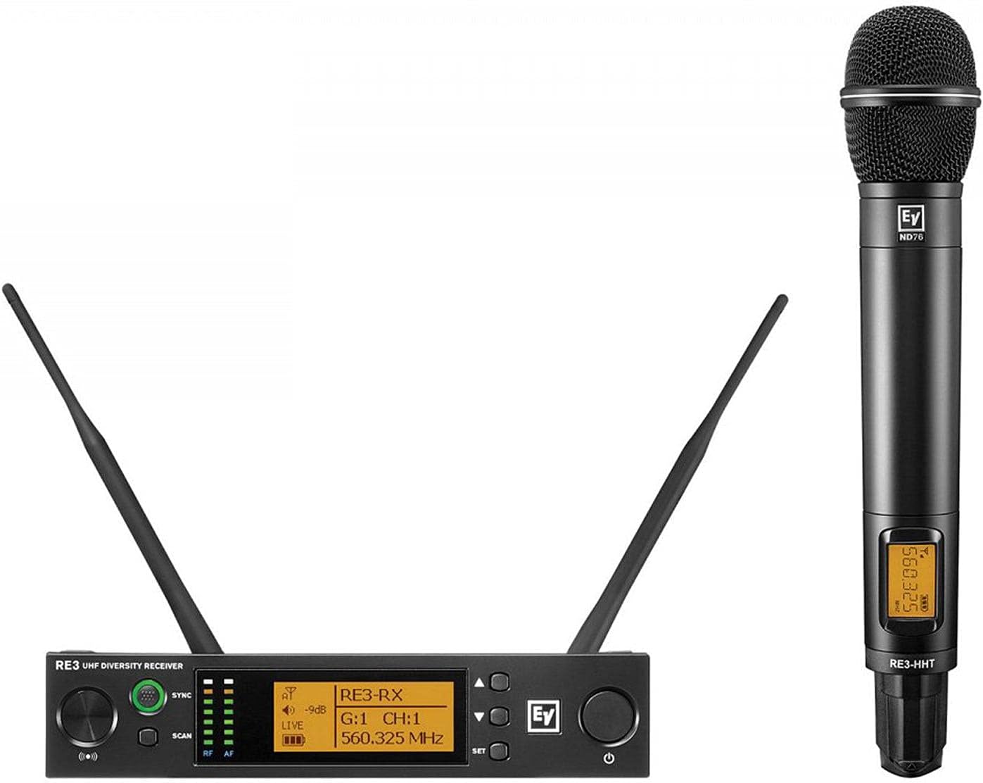 Electro-Voice RE3-ND76 Wireless Handheld Microphone System - 5L Band