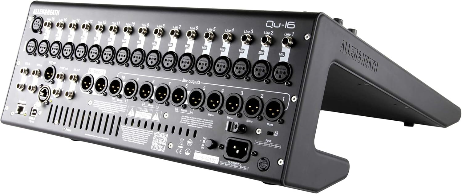 Allen & Heath QU-16C Rack Mountable Compact Digital Mixer, Chrome Edition