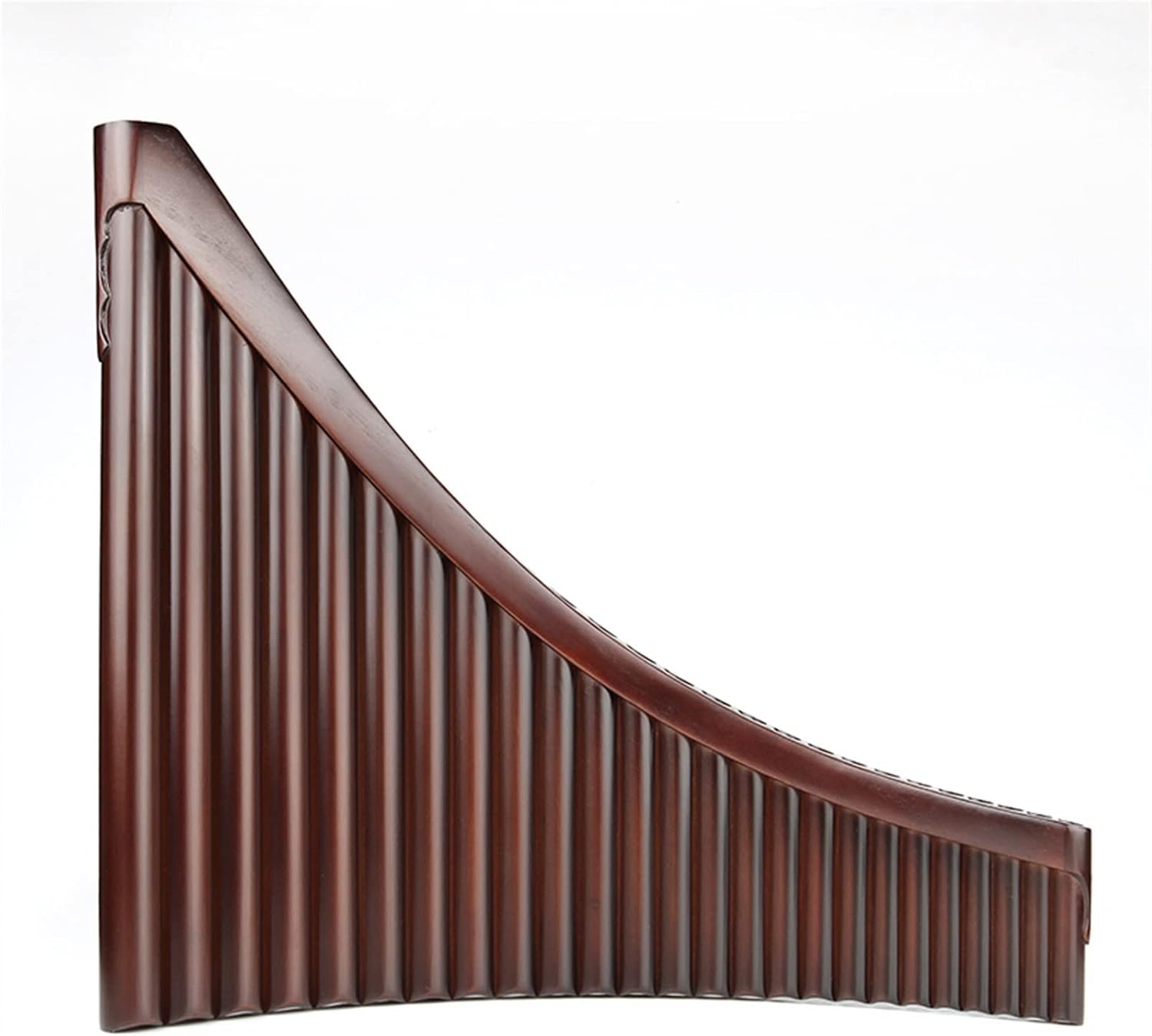 25 Pipes C Key Brown Pan Flute Traditional Woodwind Instrument Bamboo Handmade Pipe (Color : Right)