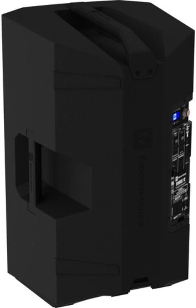 Electro-Voice EVERSE 12 Weatherized Battery-Powered Loudspeaker with Bluetooth Audio and Control Black (Pair) Bundle with Auray Steel Speaker Stands with Case and 2X XLR Cable