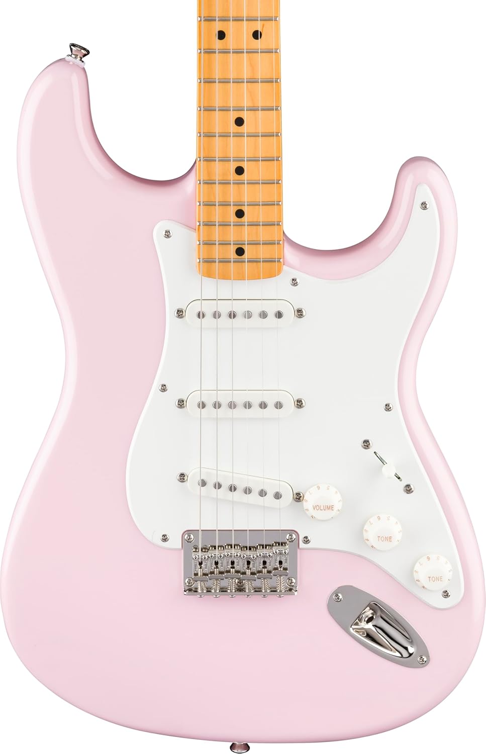 Classic Vibe '50s Stratocaster HT, Maple Fingerboard, Parchment Pickguard, Shell Pink