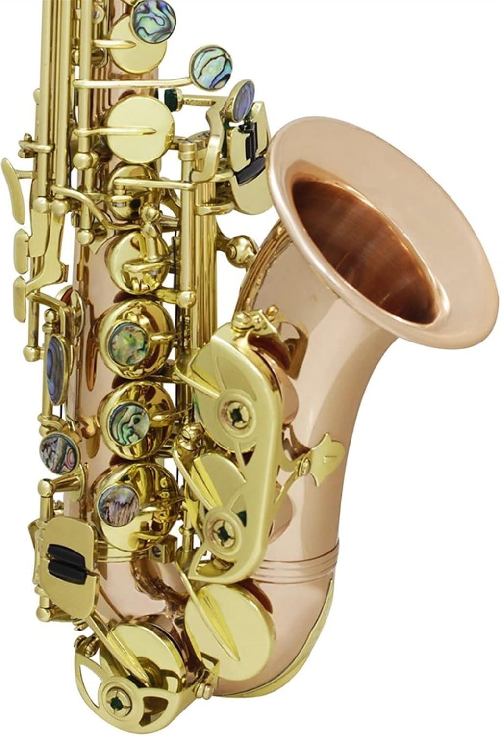 Saxophone Phosphor Bronze Copper Carve Pattern Sax Abalone Shell Buttons Wind Instrument Accessories