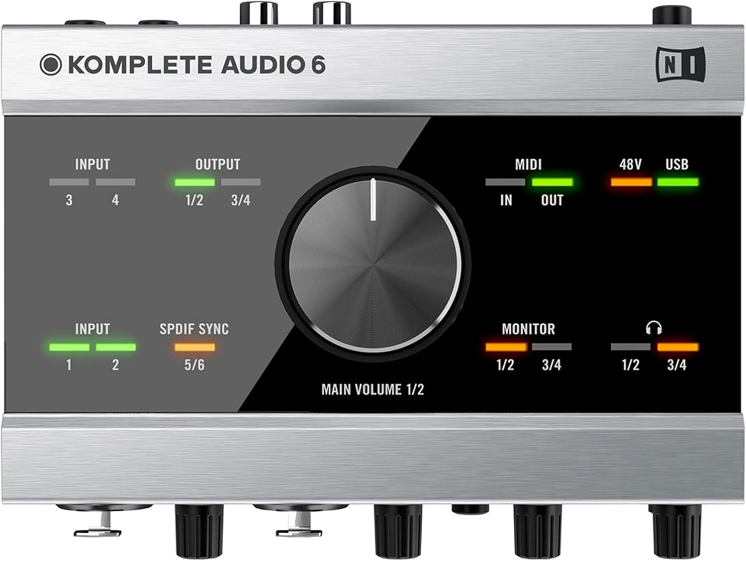 Native Instruments Komplete Audio 6 USB Audio Interface with Recording, DJ, Synth, and Production Software