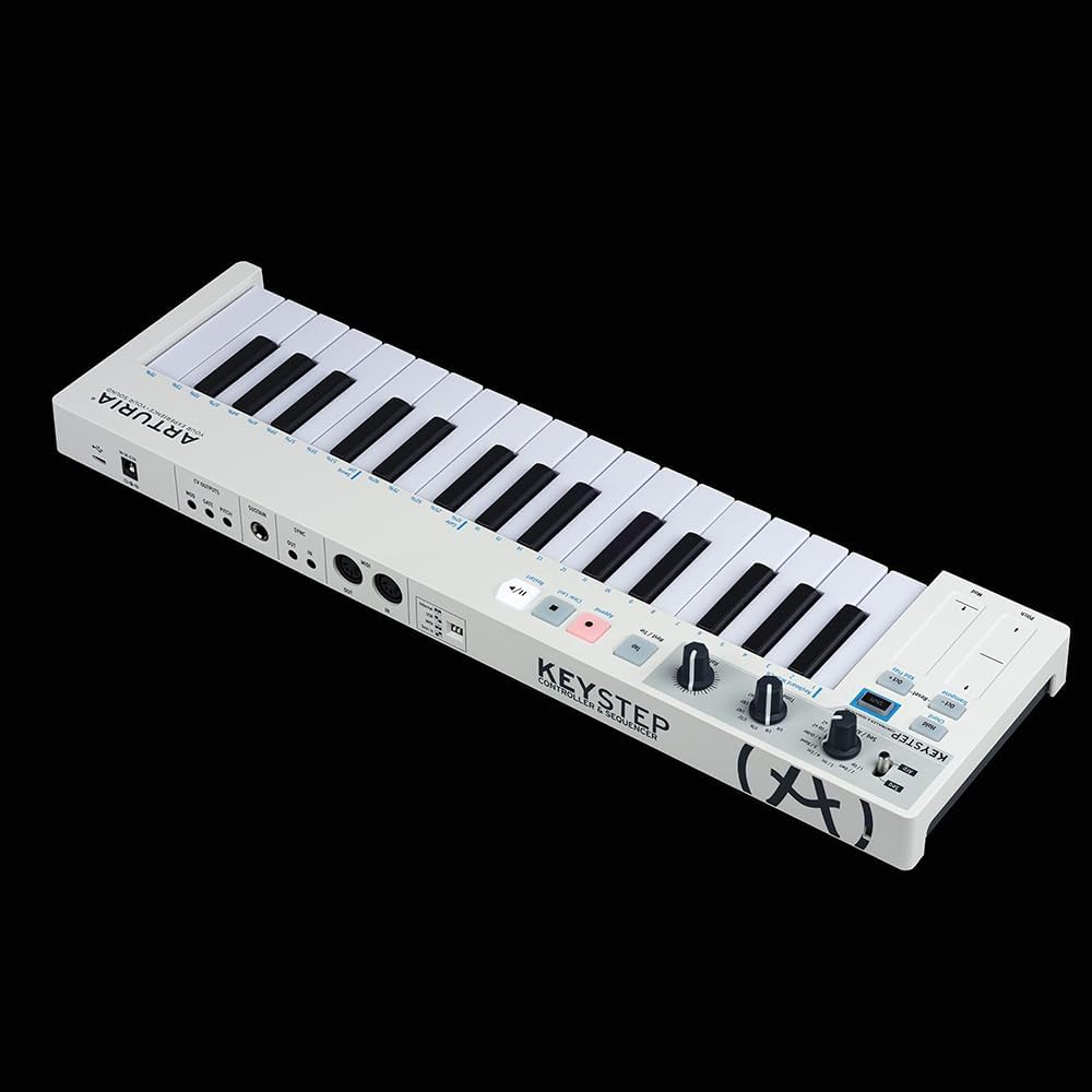 Arturia 430201 KeyStep 32-Key MIDI Controller and Sequencer Keyboard White Bundle with 2 YR CPS Enhanced Protection Pack