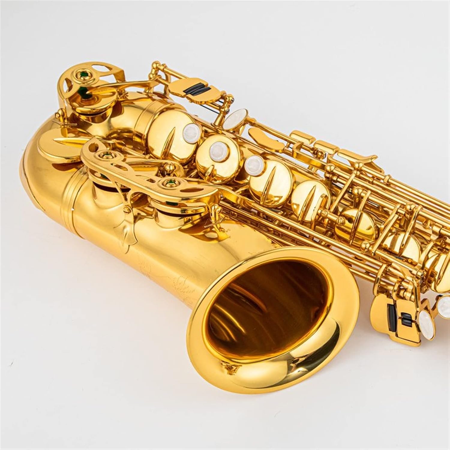 Professional Alto E Flat Saxophone Gold Alto Saxophone Woodwind Instrument with Band Mouth Piece Reed