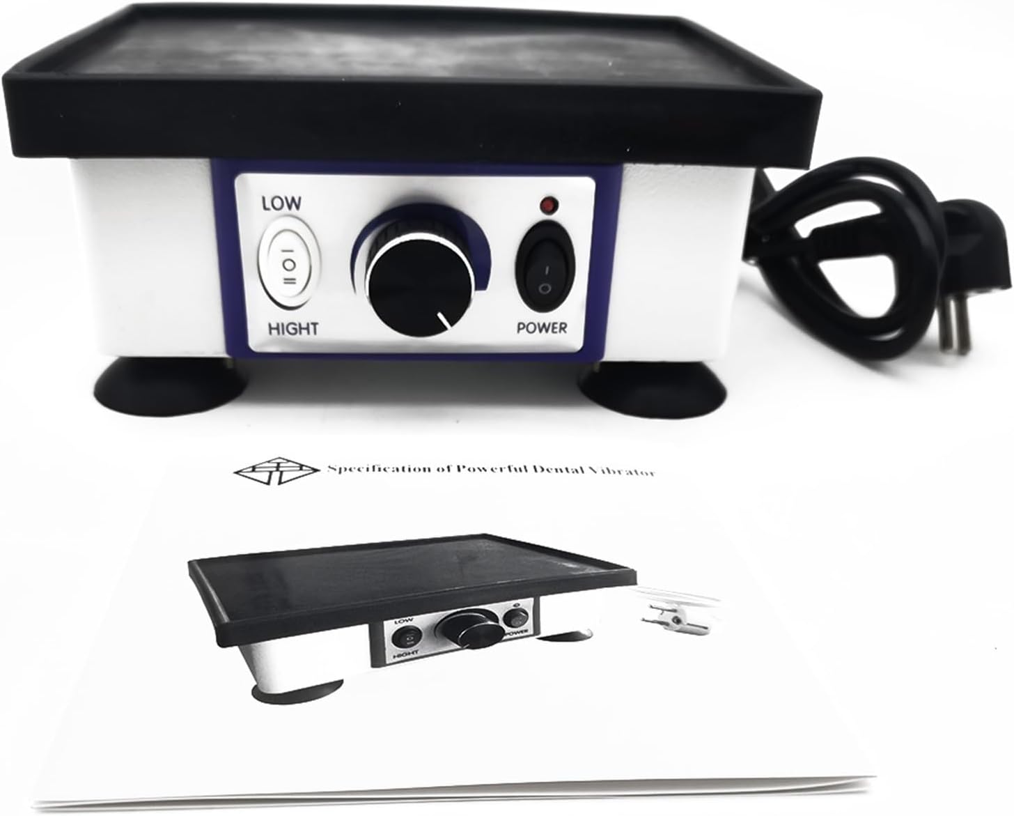 Dental Gypsum Oscillator Dental Laboratory Equipment Gypsum Shake Machine Dental Model Vibration Machine with Efficiency(Gray)