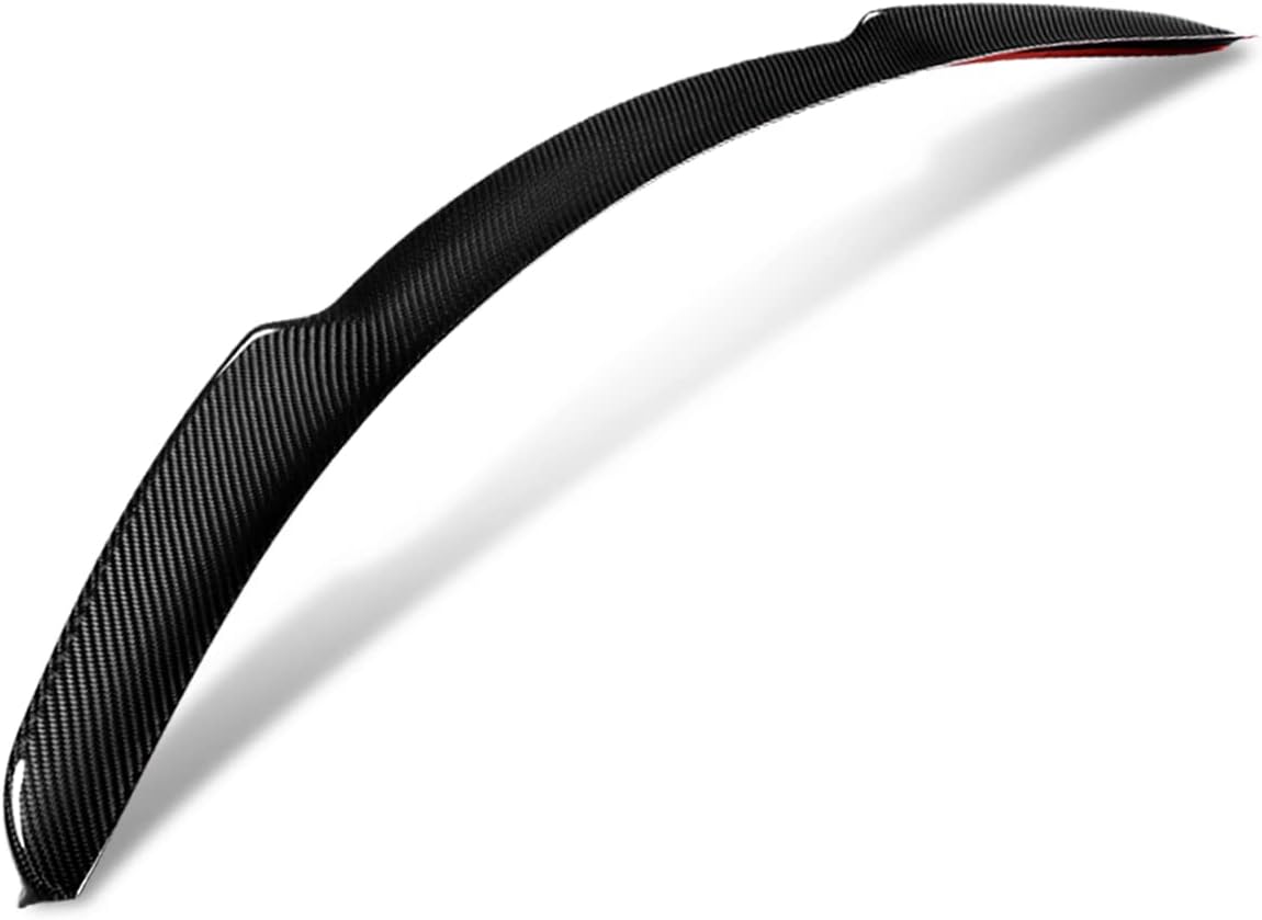 DNA MOTORING 2-SPC-6160-CF Glossy Black Carbon Fiber V-Style Duck Bill Rear Car Trunk Lid Spoiler Compatible with 09-16 BMW Z4