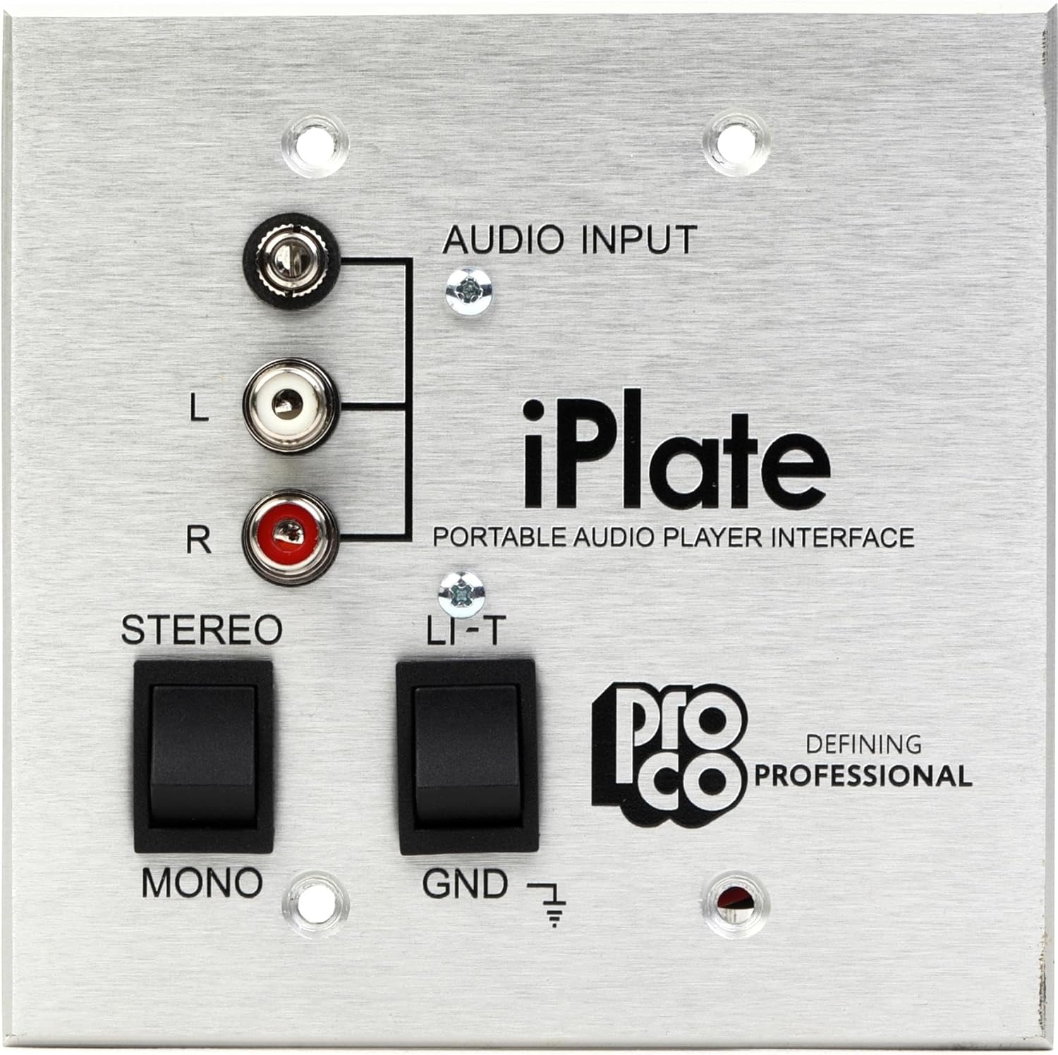 Pro Co iPlate Portable Audio Player Interface